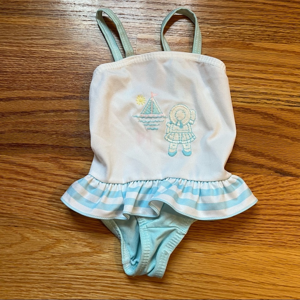 Buster Brown vintage one piece bathing suit size 18 months